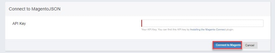 Magento API Key